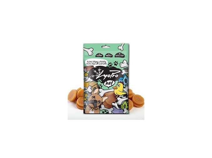 Lyopro DOG poch. sušené Kuřecí chipsy s batáty 70g