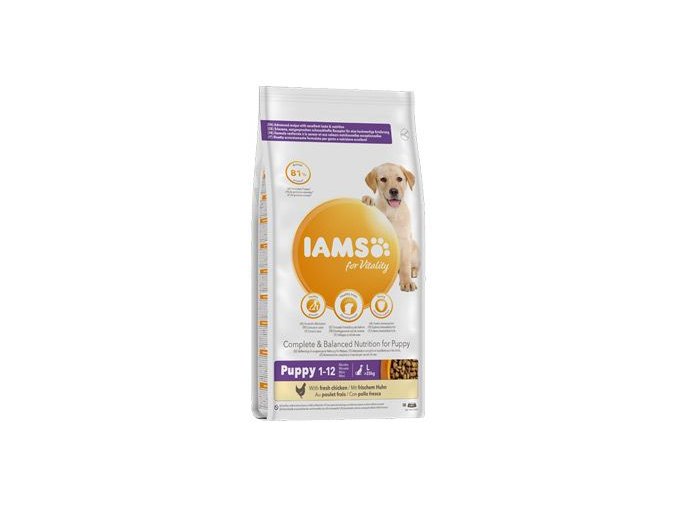 Iams Dog Puppy Large Chicken