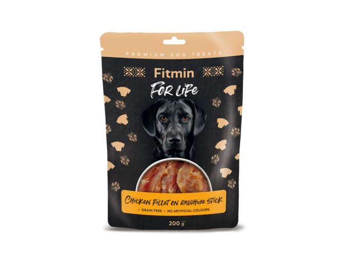 Fitmin For Life Kuřecí filet na bůvolí tyčce pamlsek pro psy 200 g