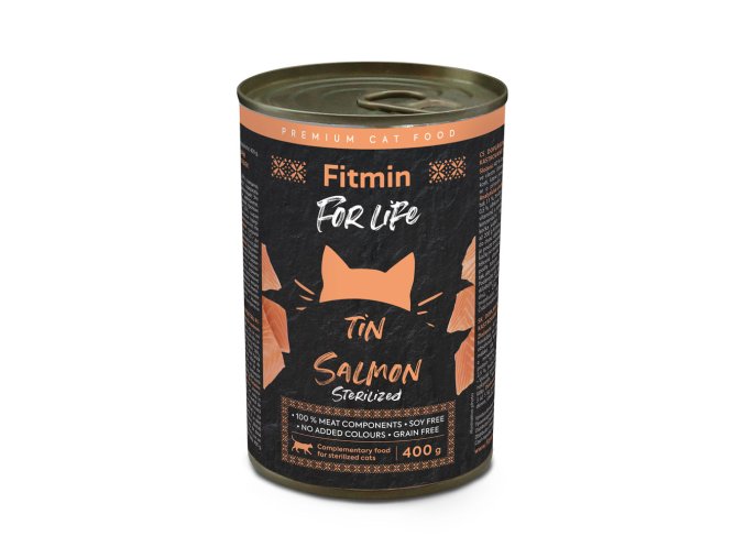 Fitmin For Life Konzerva pro kastrované kočky losos 400 g