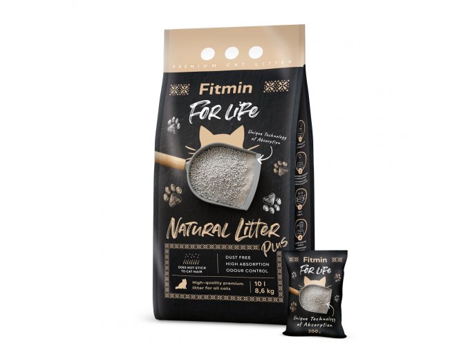 Fitmin For Life Natural Plus stelivo pro kočky 10l/8,6kg