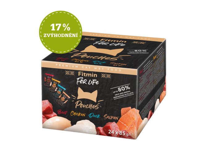 Fitmin For Life Multipack kapsiček pro kočky 24 ks x 85g