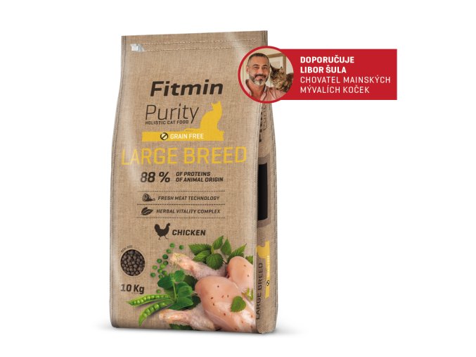 Fitmin Purity Large Breed krmivo pro velké kočky 10 kg