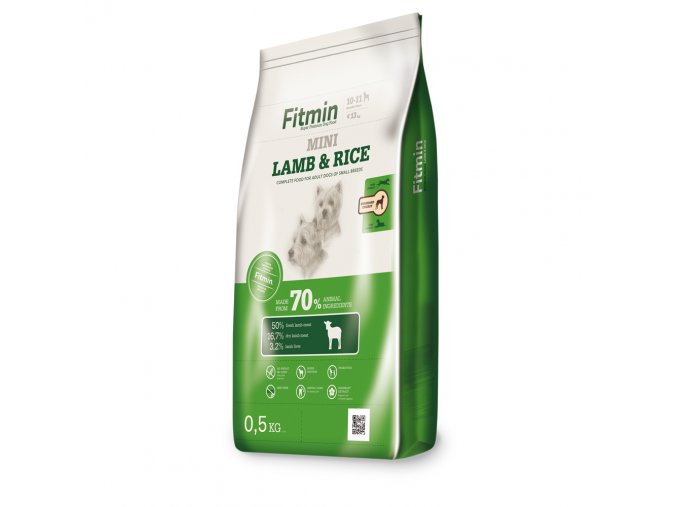 Fitmin Mini Lamb & Rice krmivo pro psy 0,5 kg