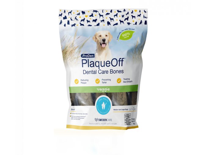 ProDen PlaqueOff® Dental Bones zeleninové 482g