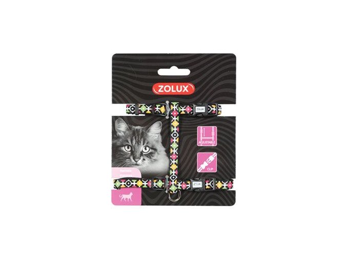 Postroj kočka ARROW nylon černý Zolux