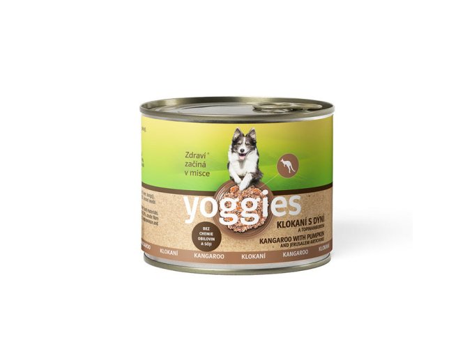Yoggies klokaní konzerva pro psy s dýní a topinamburem (Hmotnost 200g)