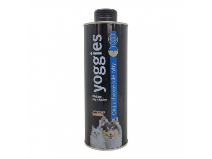 Yoggies Olej z divoké bílé ryby pro psy a kočky (Objem 500ml)