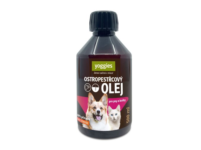 Yoggies Olej z ostropestřce pro psy a kočky (Objem 500ml)