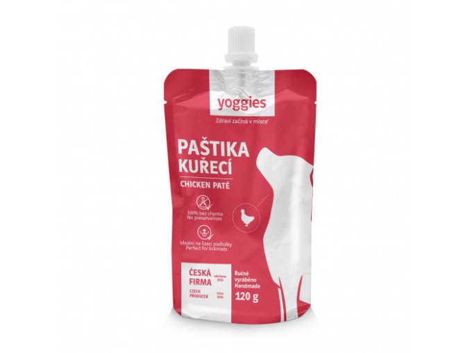 Yoggies paštika - kuřecí maso (Hmotnost 120g)