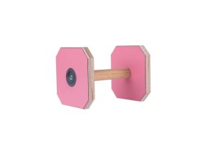 Dřevěná činka | růžová (Velikost S)