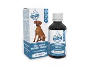 Ušní kapky Prevent pro psy TOPVET 50ml