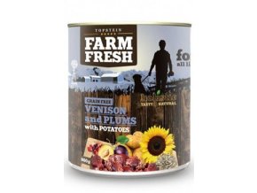 Farm Fresh Dog Venision&Plums+Potatoes konzerva