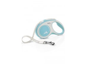 Vodítko FLEXI Comfort S pásek 5m/15kg sv.modrá NEW