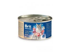 Brit Premium Cat by Nature konz Chicken&Beef 200g