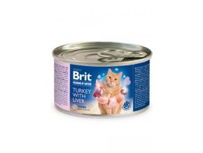 Brit Premium Cat by Nature konz Turkey&Liver 200g