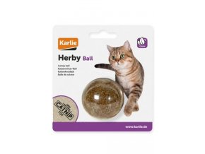 Hračka kočka Koule s šantou kočičí 5cm Karlie