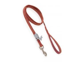 Vodítko Hurtta Razzle Dazzle Grip červené 180cm/15mm
