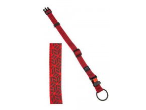 Obojek nylon ART Sportiv 45-65/25 Červená/Graphic Karlie