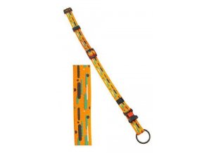 Obojek nylon ART Sportiv 40-55/20mm Žlutý/Proužek Karlie