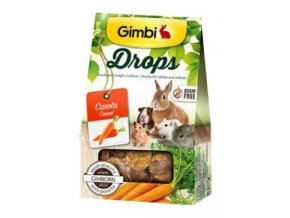 Gimbi Drops pro hlodavce s mrkví 50g