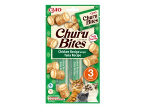 Churu Cat Bites Chicken wraps&Tuna Purée 3x10g