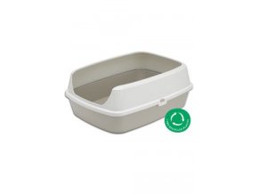 WC kočka MARYLOO 50 cm s vysokým okrajem, šedá