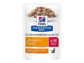 Hill's Fel. PD C/D Urinary Stress Chick. Kapsa 12x85g