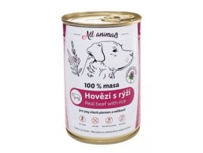 All Animals DOG hovězí mleté s rýží 400g