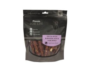 Pochoutka FFL dog treat duck with rawhide stick 400g