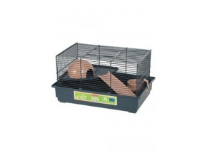 Klec myš EHOP 40cm šedá/růžová s výbavou Zolux