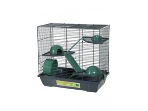 Klec křeček EHOP Triplex 50cm šedá/zelená s výb. Zolux