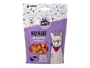 VetExpert Mr.Bandit pochoutka SUSHI kachna a ryba 80g