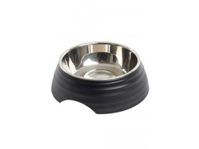 Miska melamin Frosted Ripple Bowl 350ml černá BUSTER