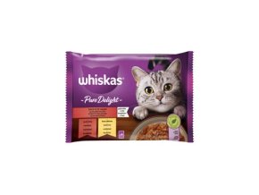 Whiskas kaps. Pure Delight klas.výběr v želé 4x85g