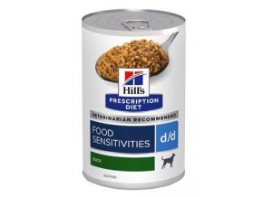 Hill's Can. PD D/D Food Sensitiv. Duck&Rice Konz. 370g