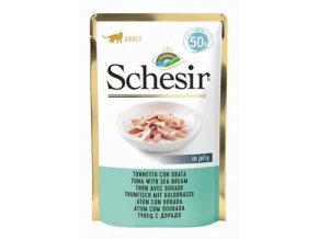 Schesir Cat kapsa Adult tuňák/pražma 50g