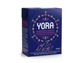 YORA Dog Tetrapack paštika z hmyzu s řepou 390g