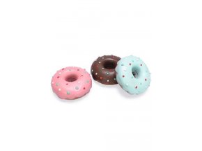 Hračka pes Donut latex 12cm mix barev KAR
