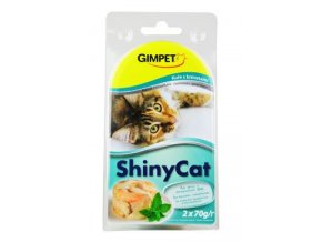 Gimpet kočka konz. ShinyCat kuře/krevety 2x70g