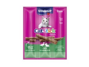Vitakraft Cat pochoutka Stick mini Rabb.+Duck. 3x6g