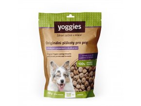Yoggies hypoalergenní bezlepkové piškoty s hmyzím proteinem a kurkumou 150g