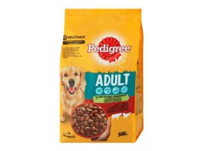 Pedigree Dry Adult s hovězím a drůbežím masem 500g