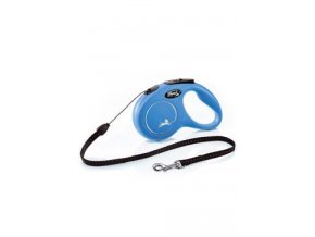 Vodítko FLEXI Classic NEW S lanko 5m/12kg modrá