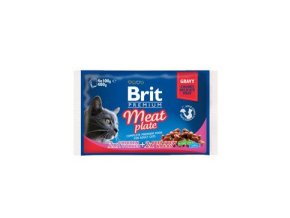 Brit Premium Cat kapsa Meat Plate 400g (4x100g)