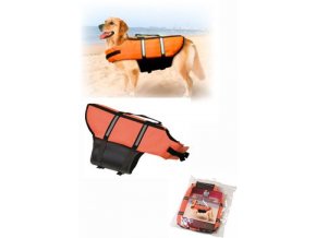 Vesta plavací Dog oranžová Karlie
