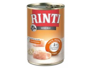 Rinti Dog Sensible konzerva kuře+rýže 400g
