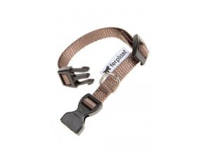 Obojek nylon CLUB C 32cmx10mm hnědý FP 1ks
