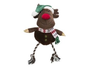Vánoční hračka pes Xmas REINDEER plyš/bavlna 49cm Trixie