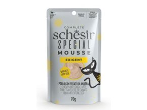 Schesir Cat kapsa Special Mousse Exigent kuře/játra70g